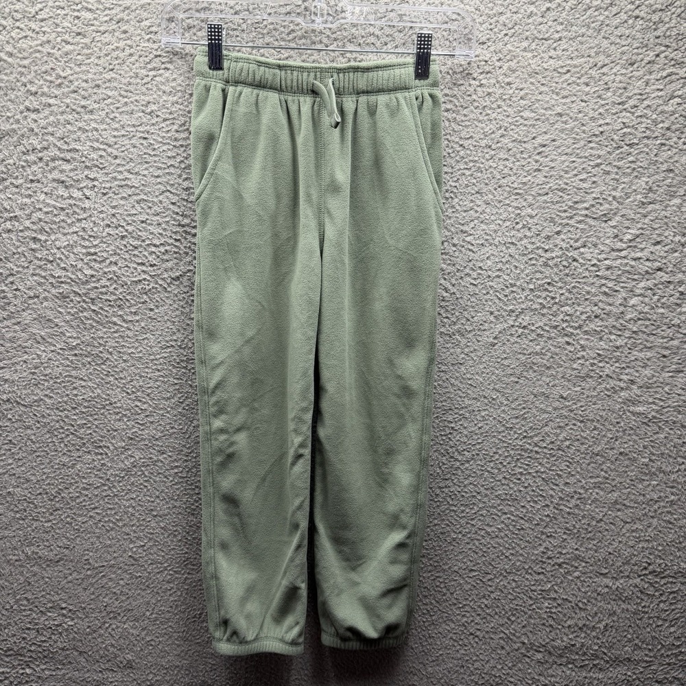 Carter's Sweat Pants Boys Size 7 Green Fleece Jogger Sweat Pants Boys Size 7